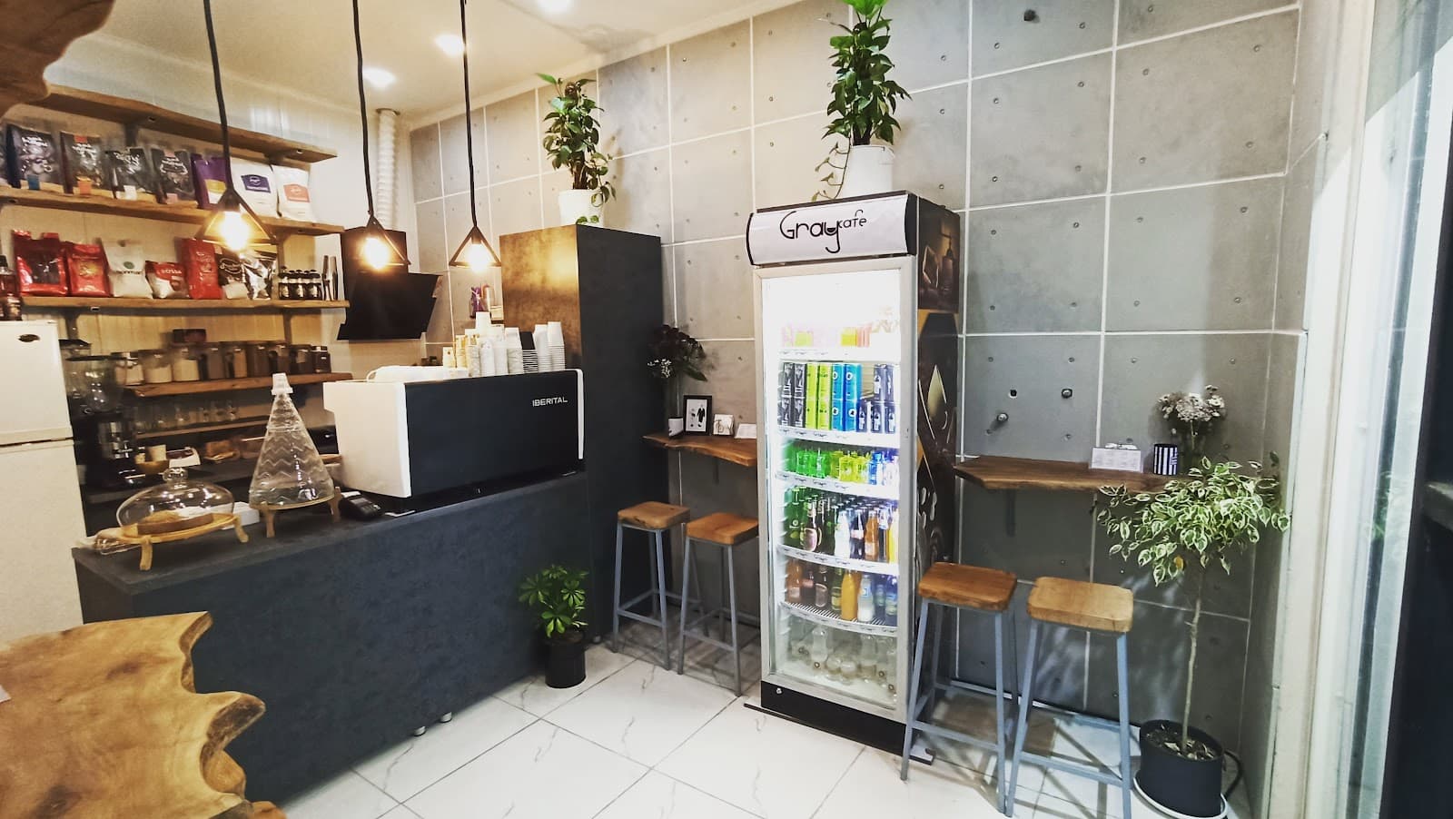 Gray cafe